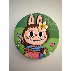 Yellow MONSTER Cosmetic Compact Mirror - NWOT